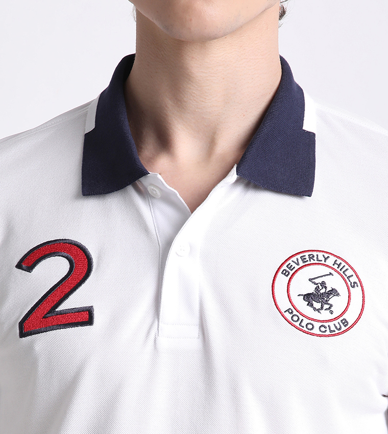 Logo Embroidered Short Sleeves Polo T-Shirt