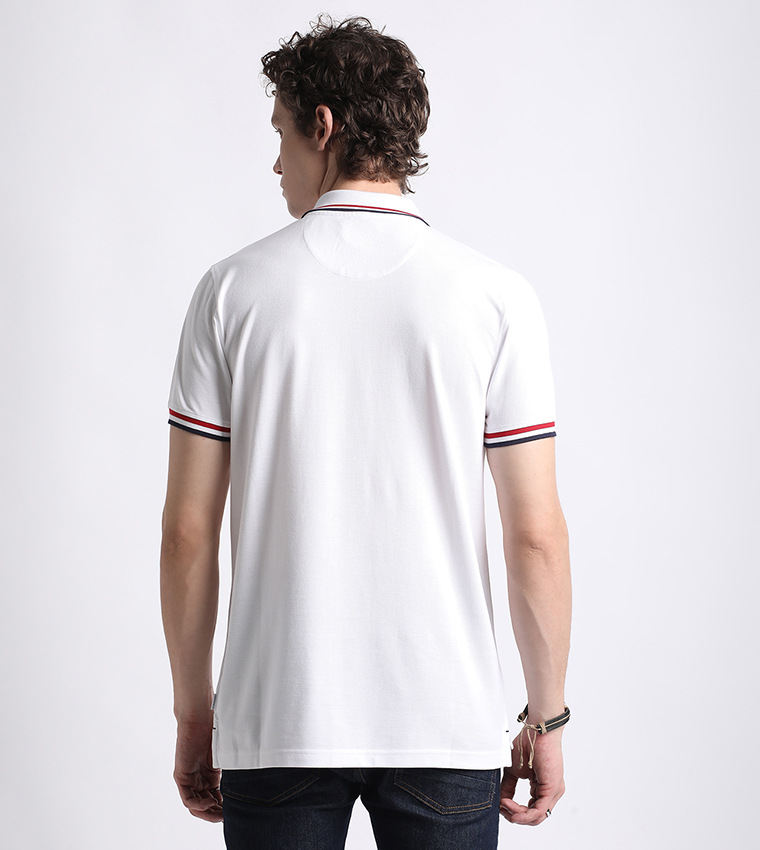 Logo Embroidered Short Sleeves Polo T-Shirt