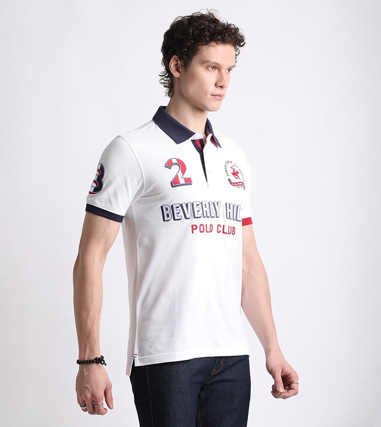 Logo Embroidered Short Sleeves Polo T-Shirt