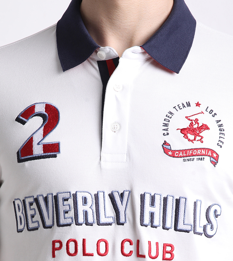 Logo Embroidered Short Sleeves Polo T-Shirt