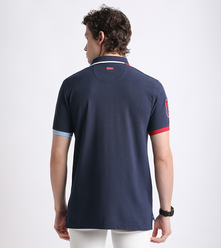 Logo Embroidered Short Sleeves Polo T-Shirt