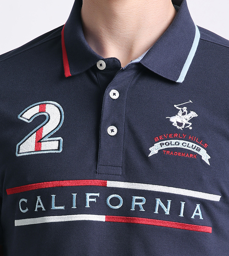 Logo Embroidered Short Sleeves Polo T-Shirt