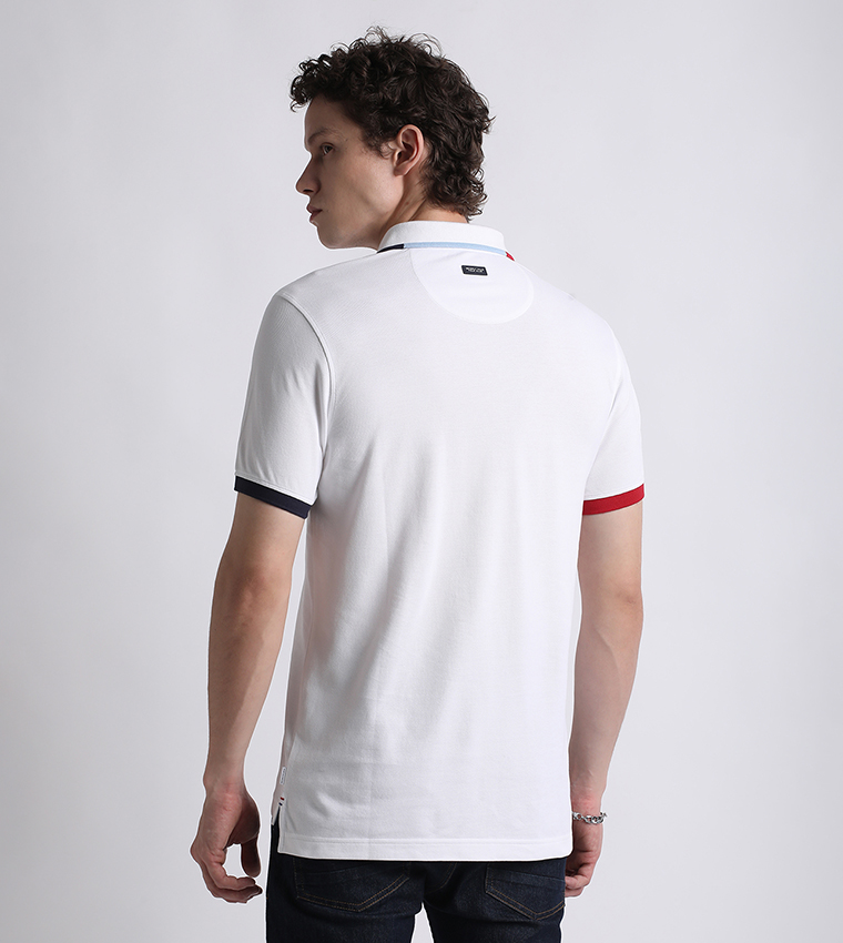 Logo Embroidered Short Sleeves Polo T-Shirt