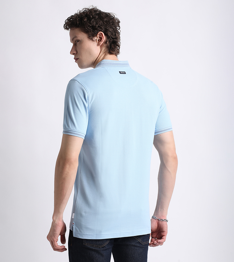 Logo Embroidered Short Sleeves Polo T-Shirt