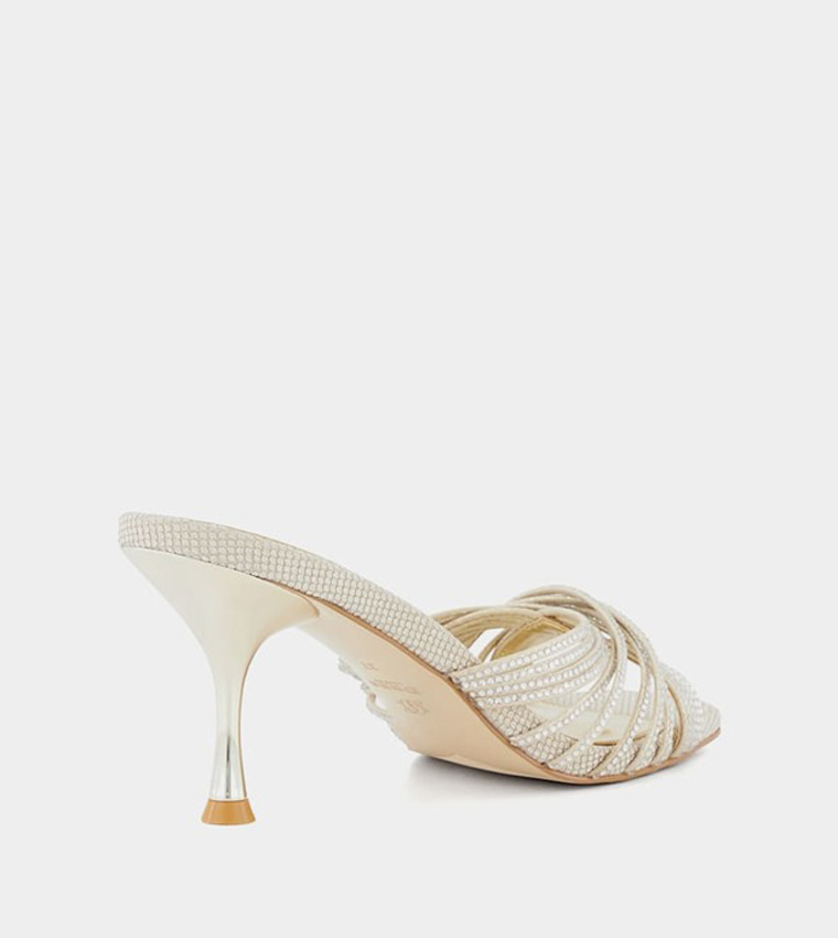 MARQUEE Embellished Stiletto Heel Sandals