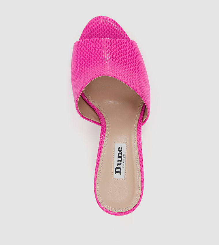Buy Dune London MIGHTY Block Heel Sandals In Pink | 6thStreet UAE