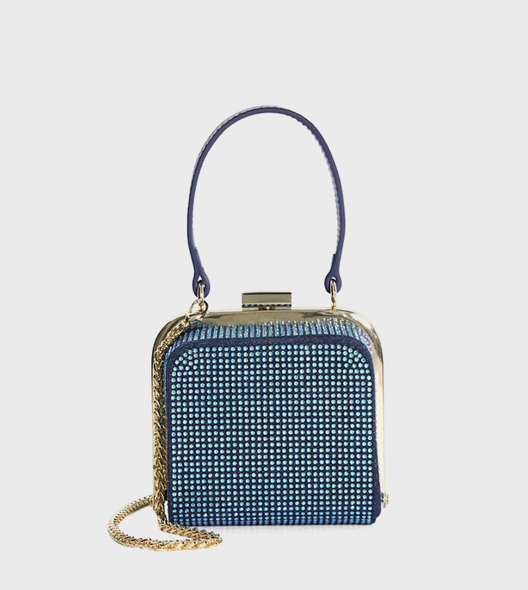 Buy Dune London SANTERINI Embellished Mini Bag In Blue 6thStreet Qatar