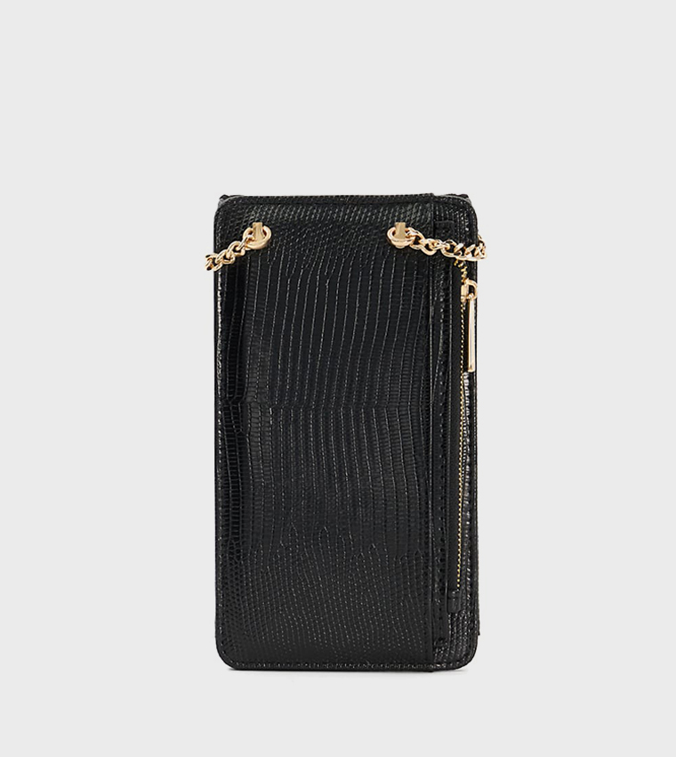 SASKIAS Textured Phone Crossbody Bag