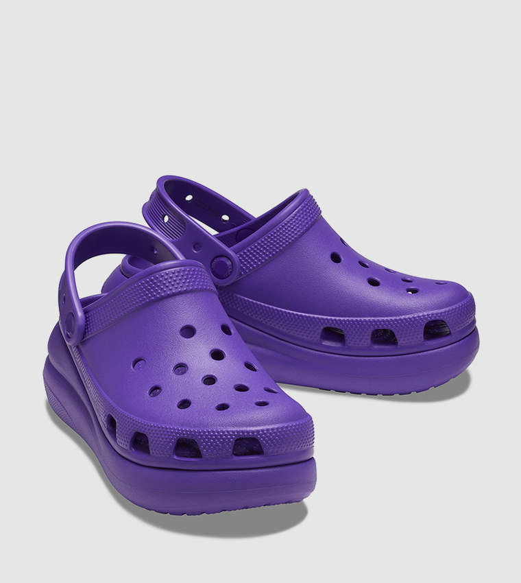 Dark clearance purple crocs