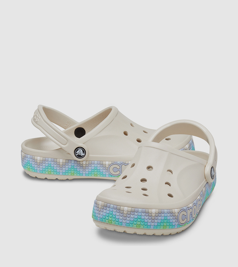 Buy Crocs Bayaband Chevron Band Clog In Beige 6thStreet UAE
