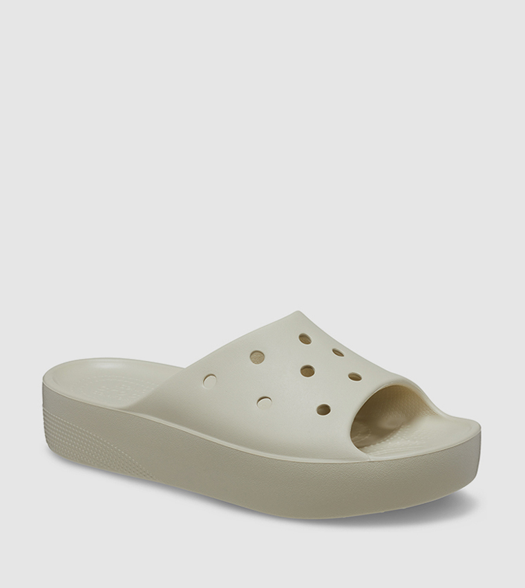 Platform cheap crocs rainbow