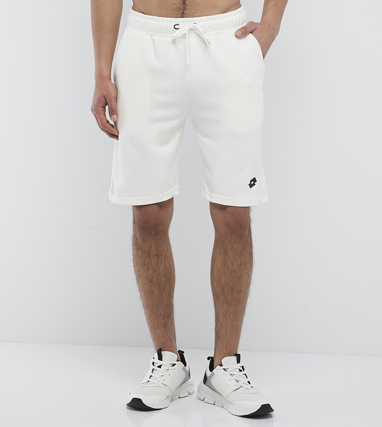 Logo Detail Drawstring Waist Shorts