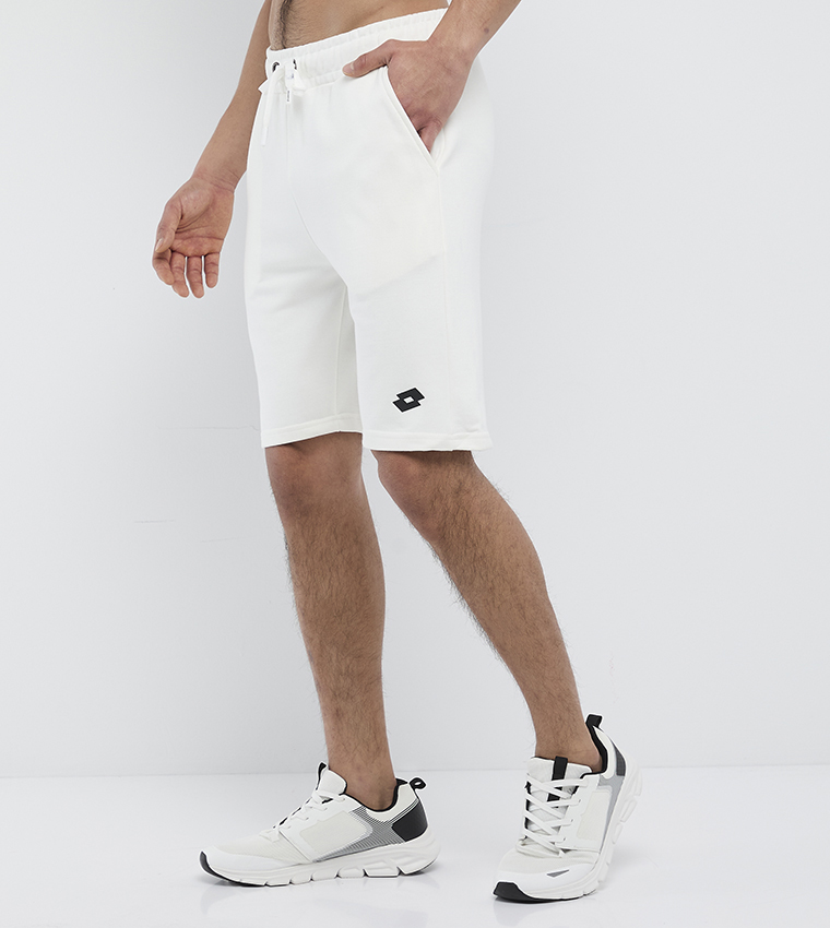 Logo Detail Drawstring Waist Shorts
