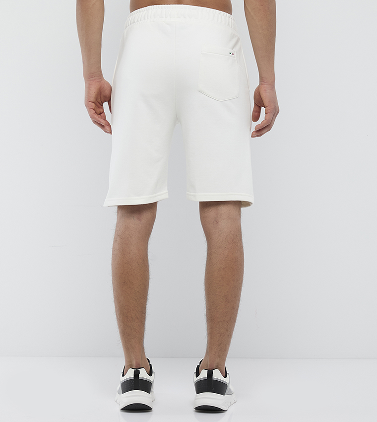 Logo Detail Drawstring Waist Shorts