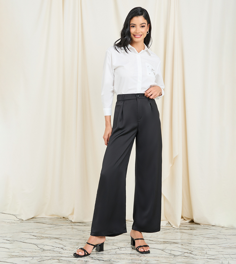 Embellished Detail Button Front Shirt