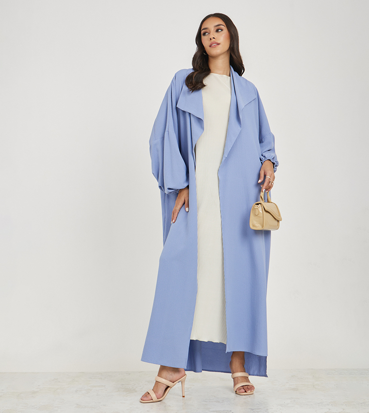 Oversized Maxi Length Textured Kimono