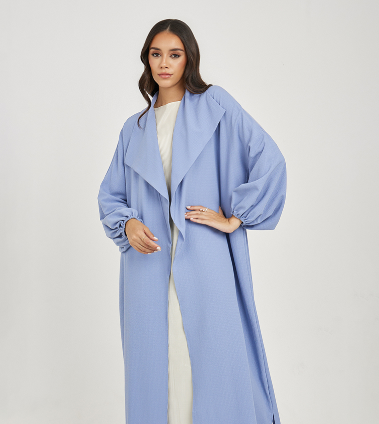 Oversized Maxi Length Textured Kimono