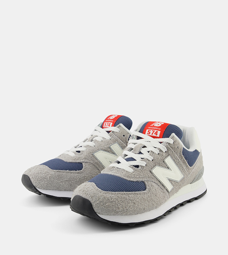 574 Color Block Lace-Up Sneakers