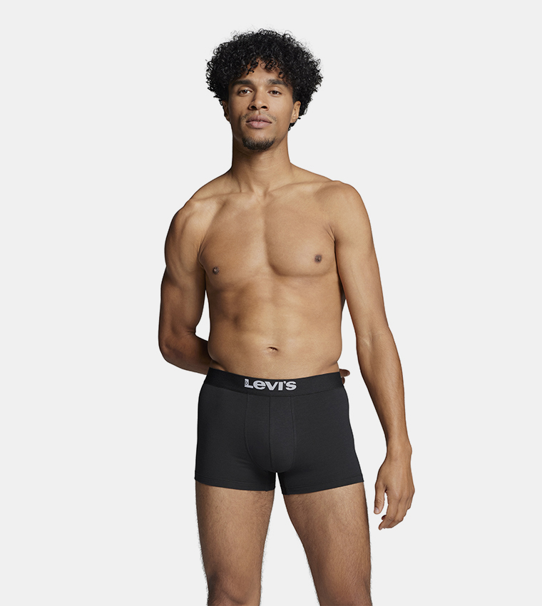 سروال داخلي بخصر مرن بشعار - قطعتين 