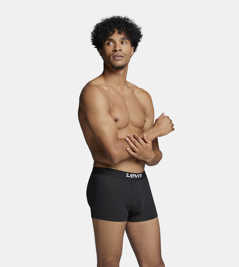 سروال داخلي بخصر مرن بشعار - قطعتين 