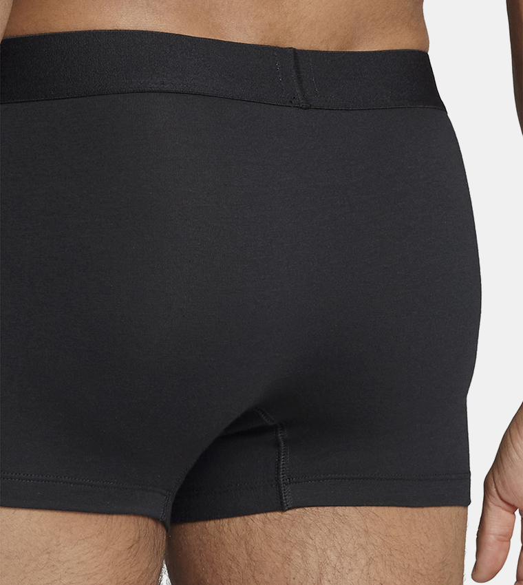 سروال داخلي بخصر مرن بشعار - قطعتين 