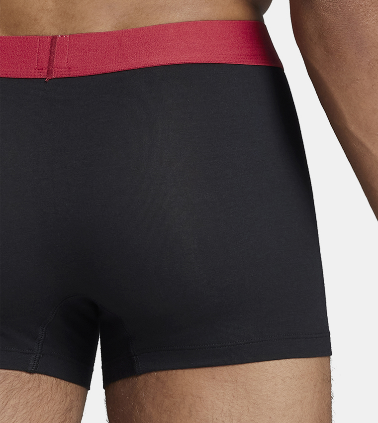 Pack of 2 Logo Waistband Trunks