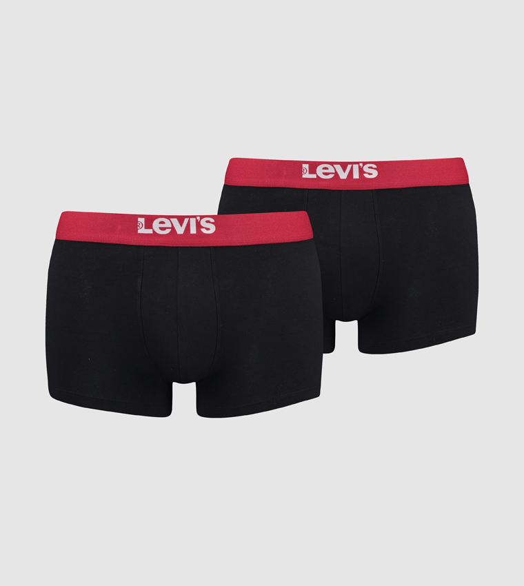 Pack of 2 Logo Waistband Trunks