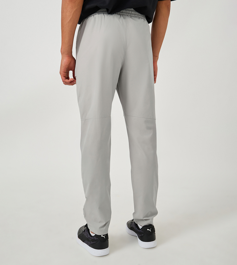 Solid Drawstring Waist Regular Fit Pants