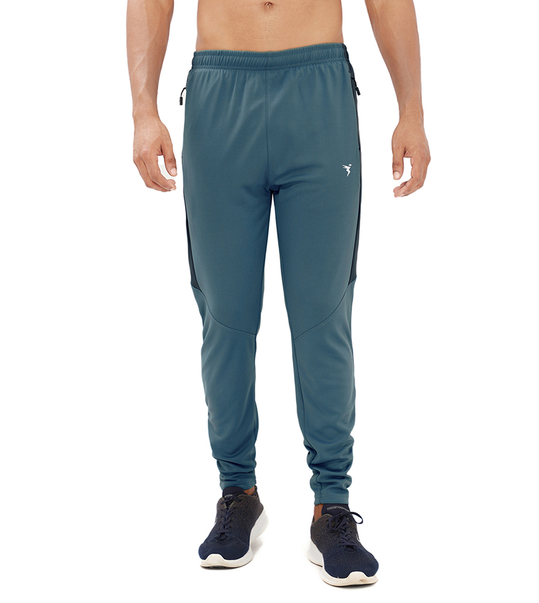 Solid Slim Fit Track Pants with Techno Dry