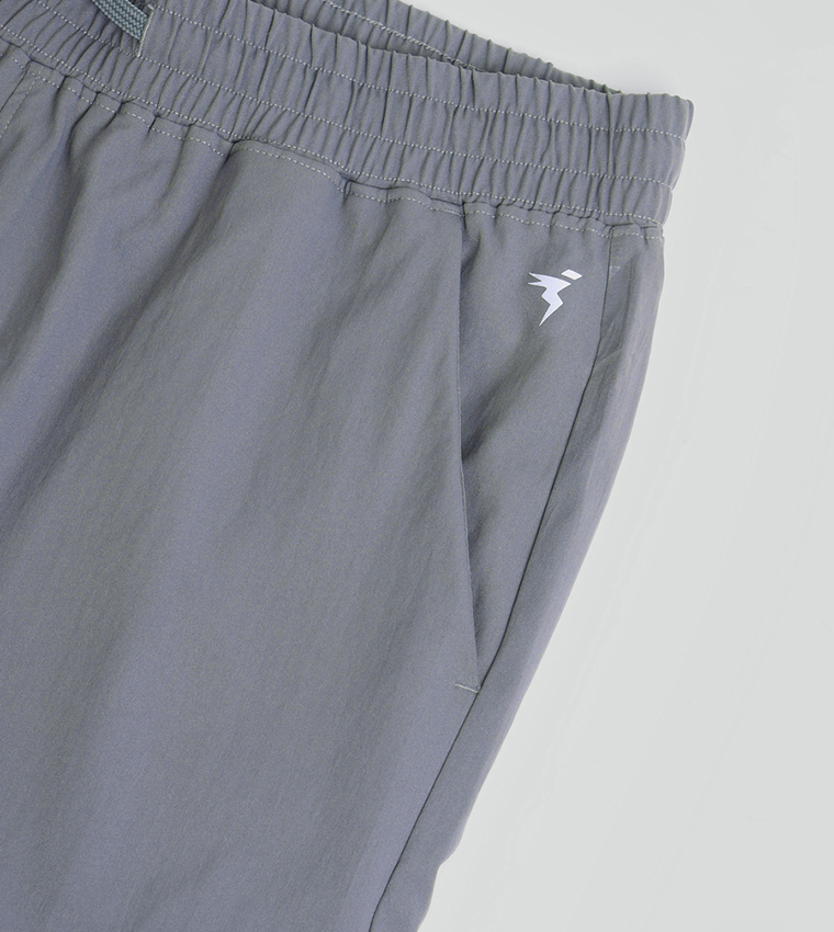 Solid Relaxed Fit Cargo Pants