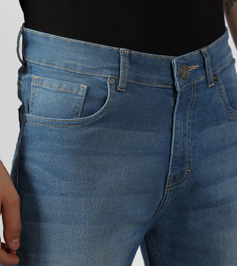 Mid Wash Relaxed Fit Jeans