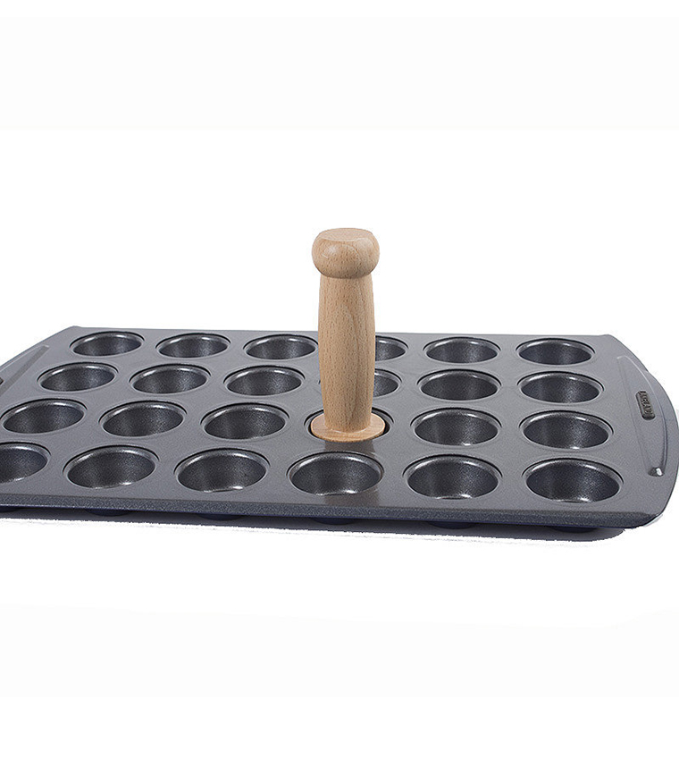 Lakeland 70177 Mini Morsel Canape Set Non Stick Carbon Steel Baking Tray 
