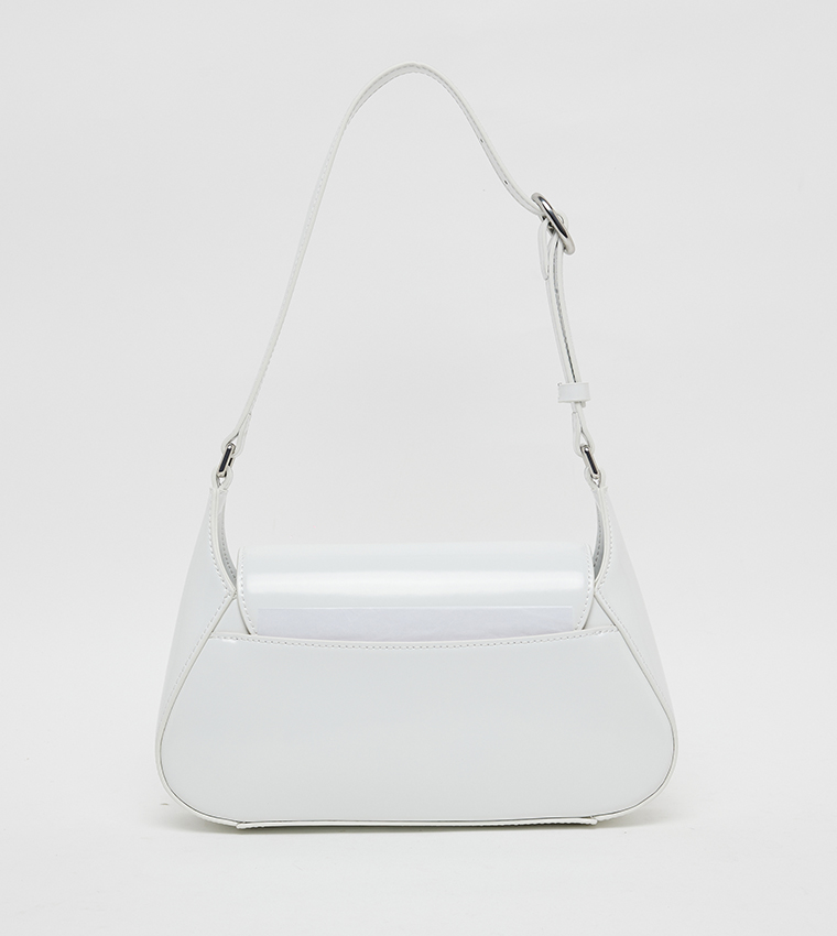 LORAINE Logo Detail Flap Shoulder Bag