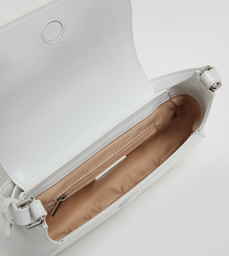 LORAINE Logo Detail Flap Shoulder Bag