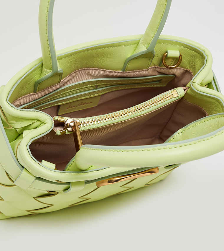 CLEO Basket Weave Mini Tote Bag