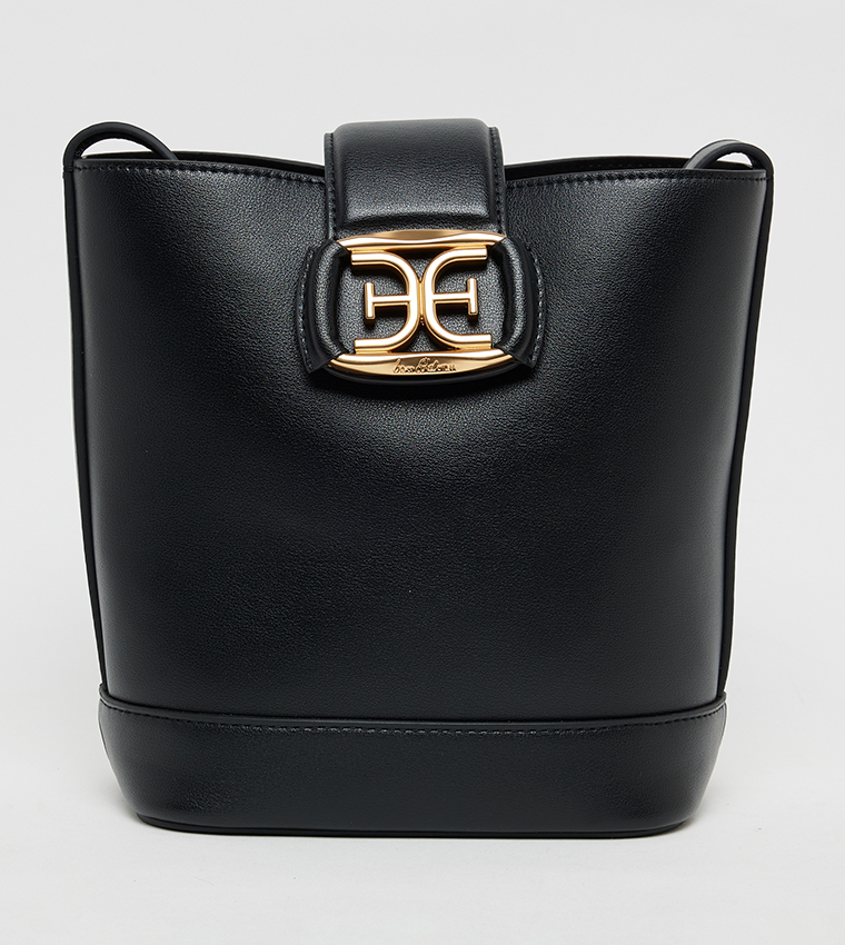 HAZEL Logo Detail Bucket Bag