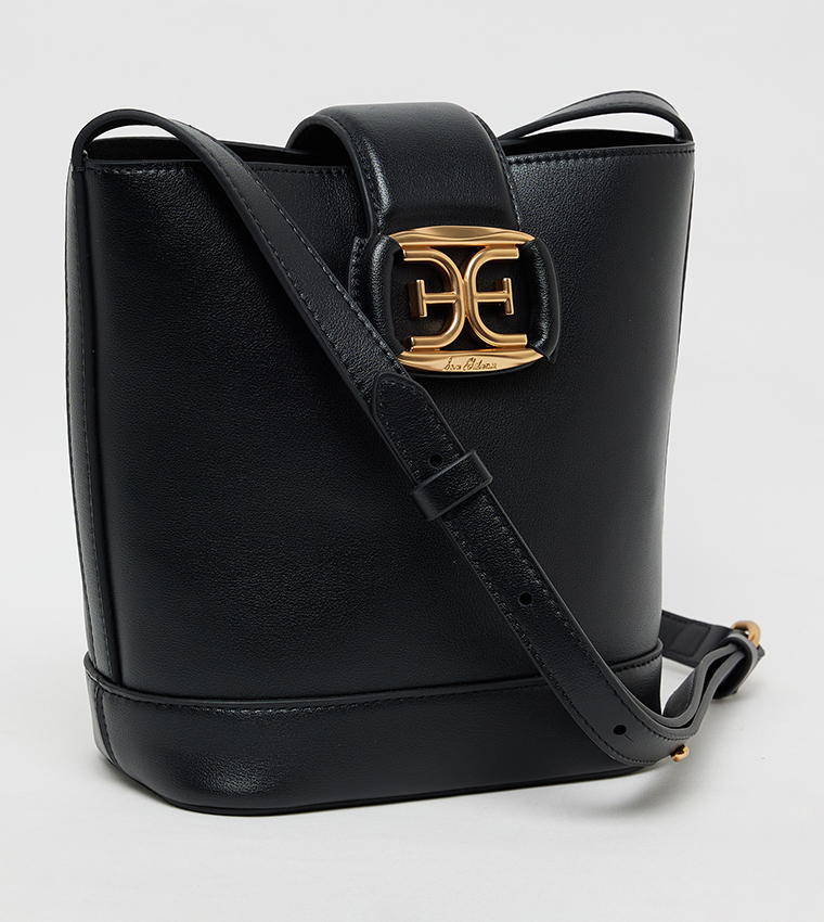 HAZEL Logo Detail Bucket Bag