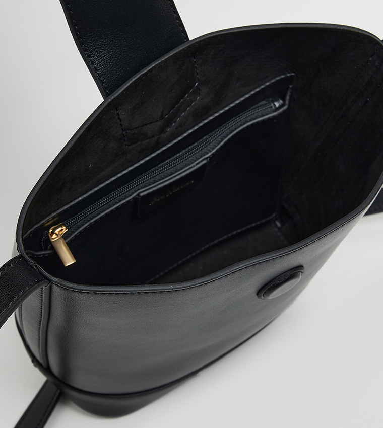 HAZEL Logo Detail Bucket Bag