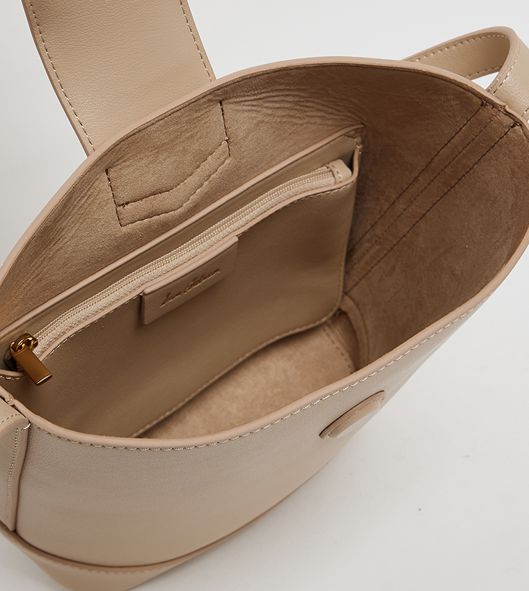 HAZEL Logo Detail Bucket Bag
