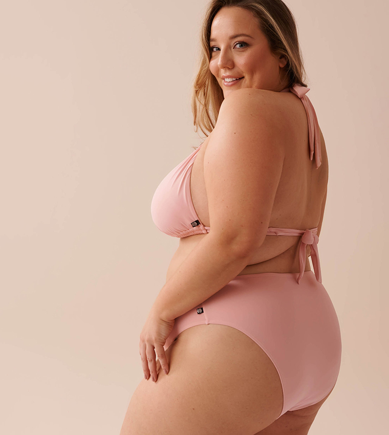 Strawberry Macaron D Cup Triangle Bikini Top