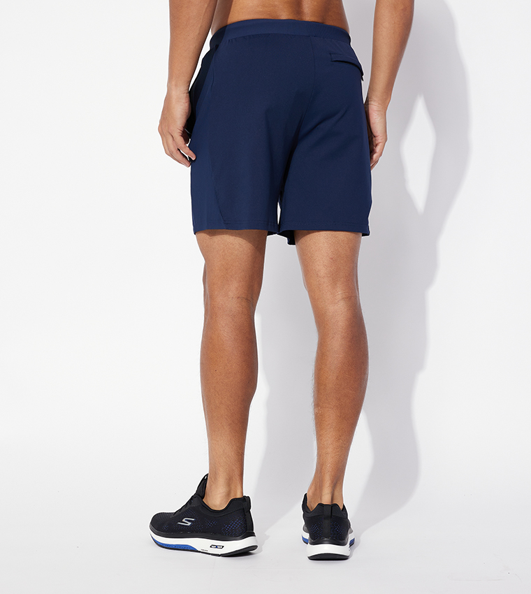 AE, Statement Ribbed Flex Shorts - Black, Gym Shorts Men