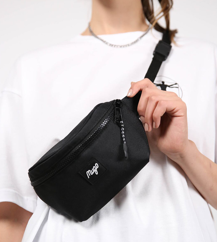 Badge Detail Mini Waist Bag