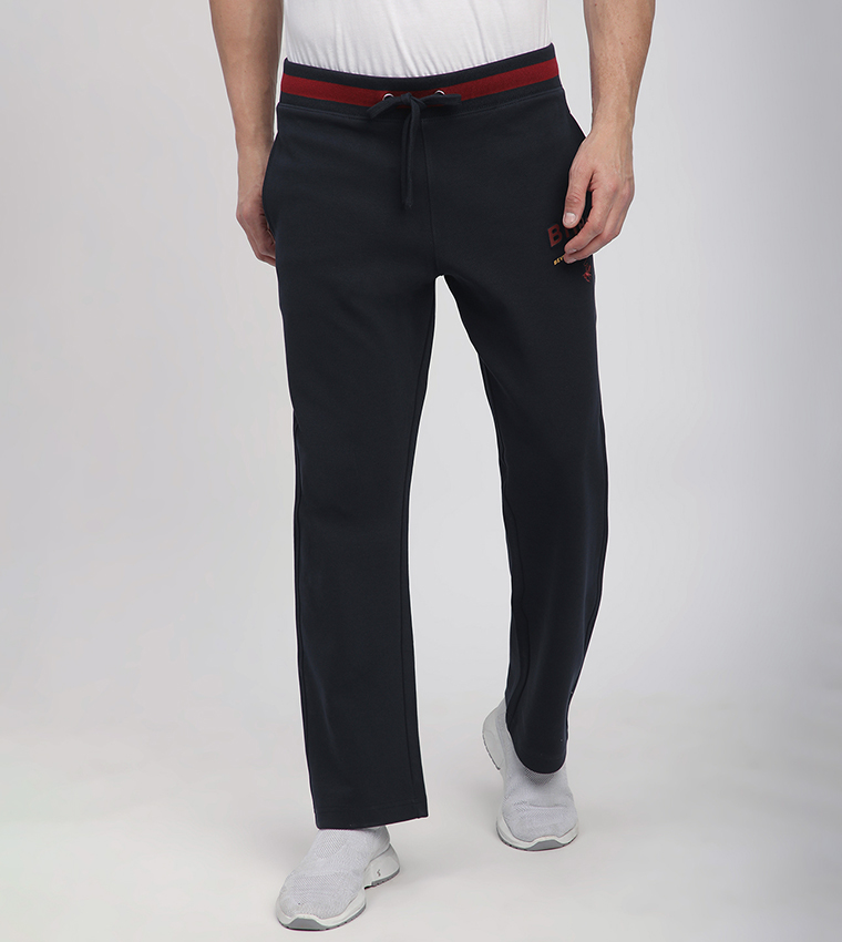 Logo Detail Straight Fit Pants
