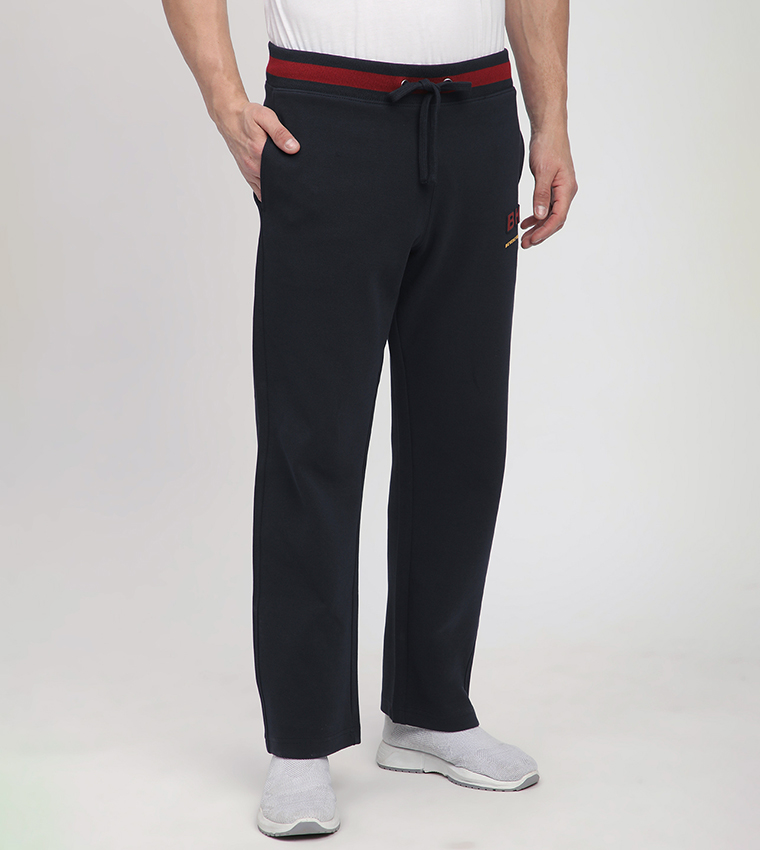 Logo Detail Straight Fit Pants