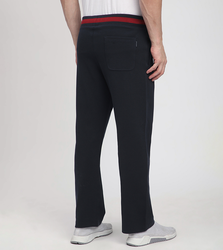 Logo Detail Straight Fit Pants