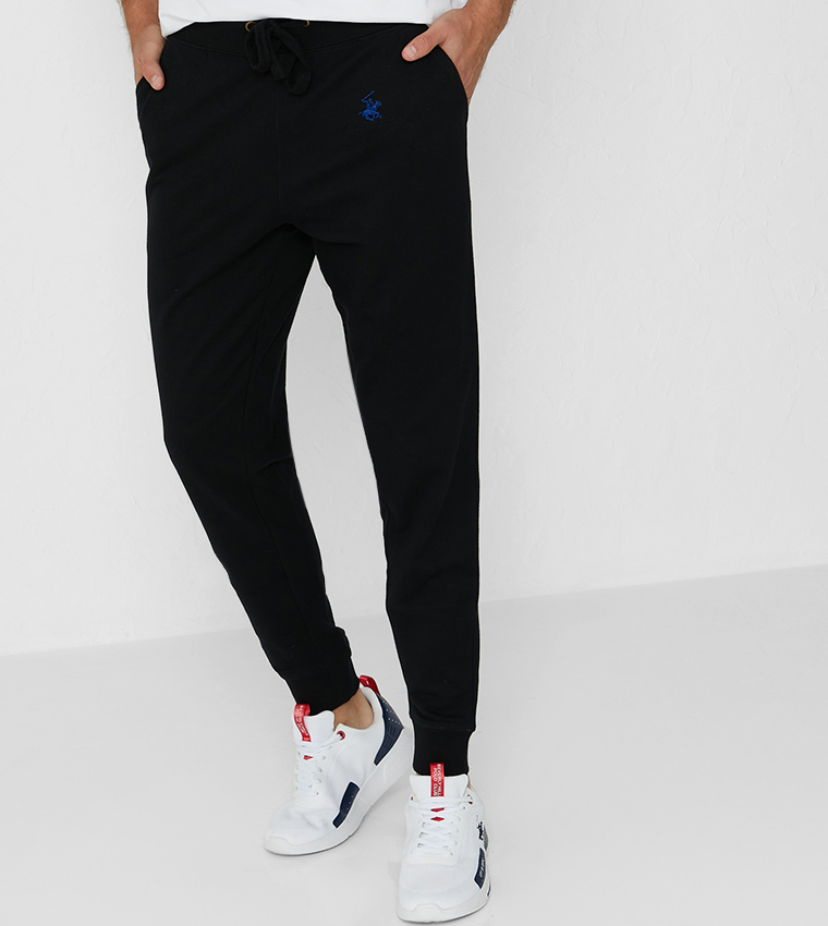 Buy Beverly Hills Polo Club Core Product Knitted Joggers In Black ...