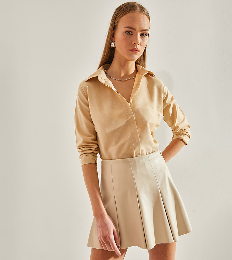 Solid Long Sleeves Shirt