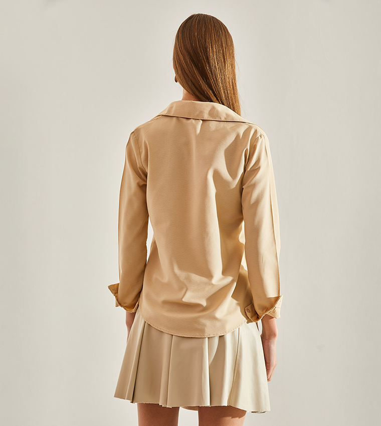 Solid Long Sleeves Shirt