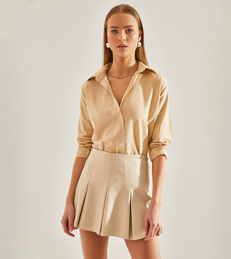 Solid Long Sleeves Shirt
