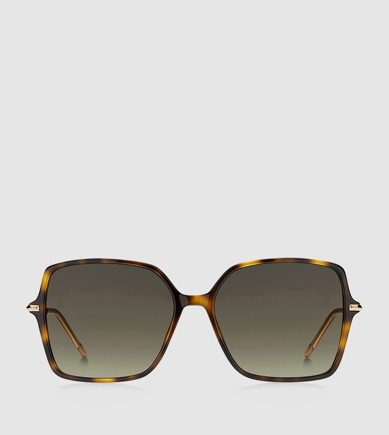 Patterned Square Sunglasses
